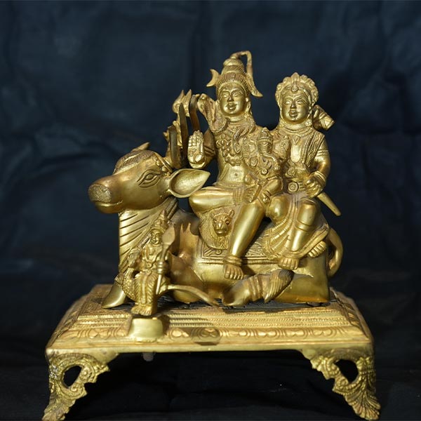 Buy Heavenly Lord Shiv Brass Idol Online in India - Mypoojabox.in